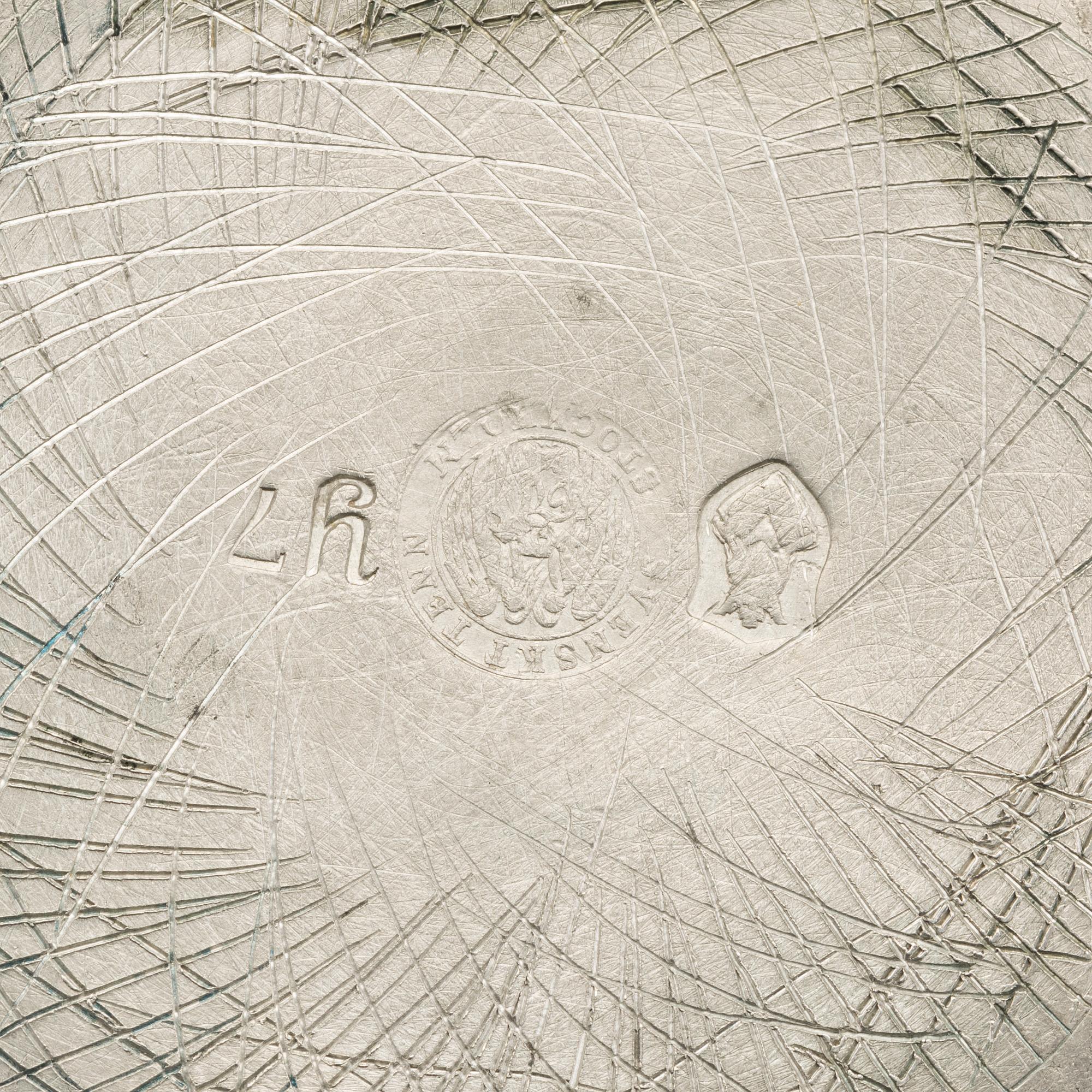 A Swedish Svenskt Tenn pewter ink stand 1925.