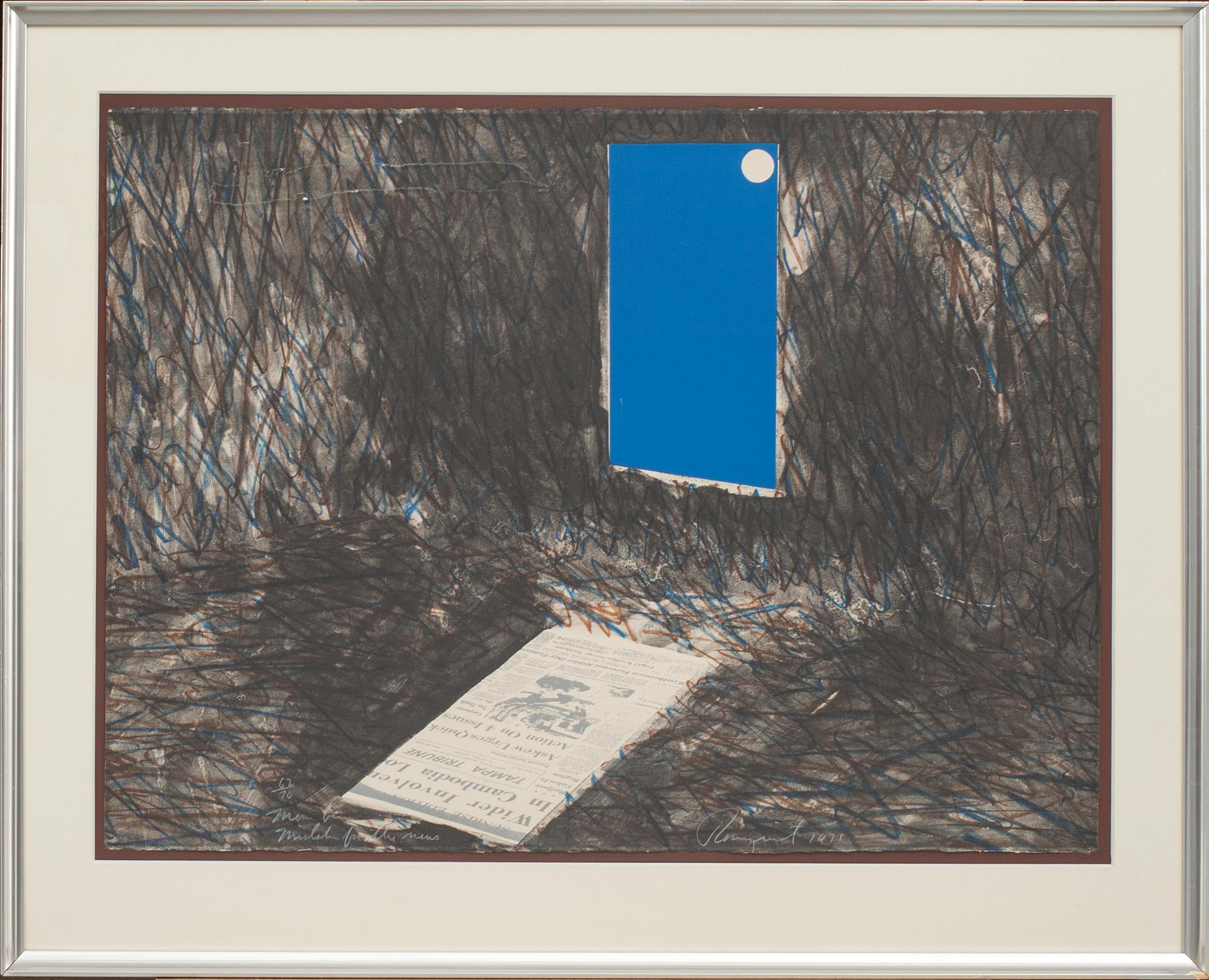 JAMES ROSENQUIST, färglitografi, signerad, daterad 1971 och numrerad 62/70.