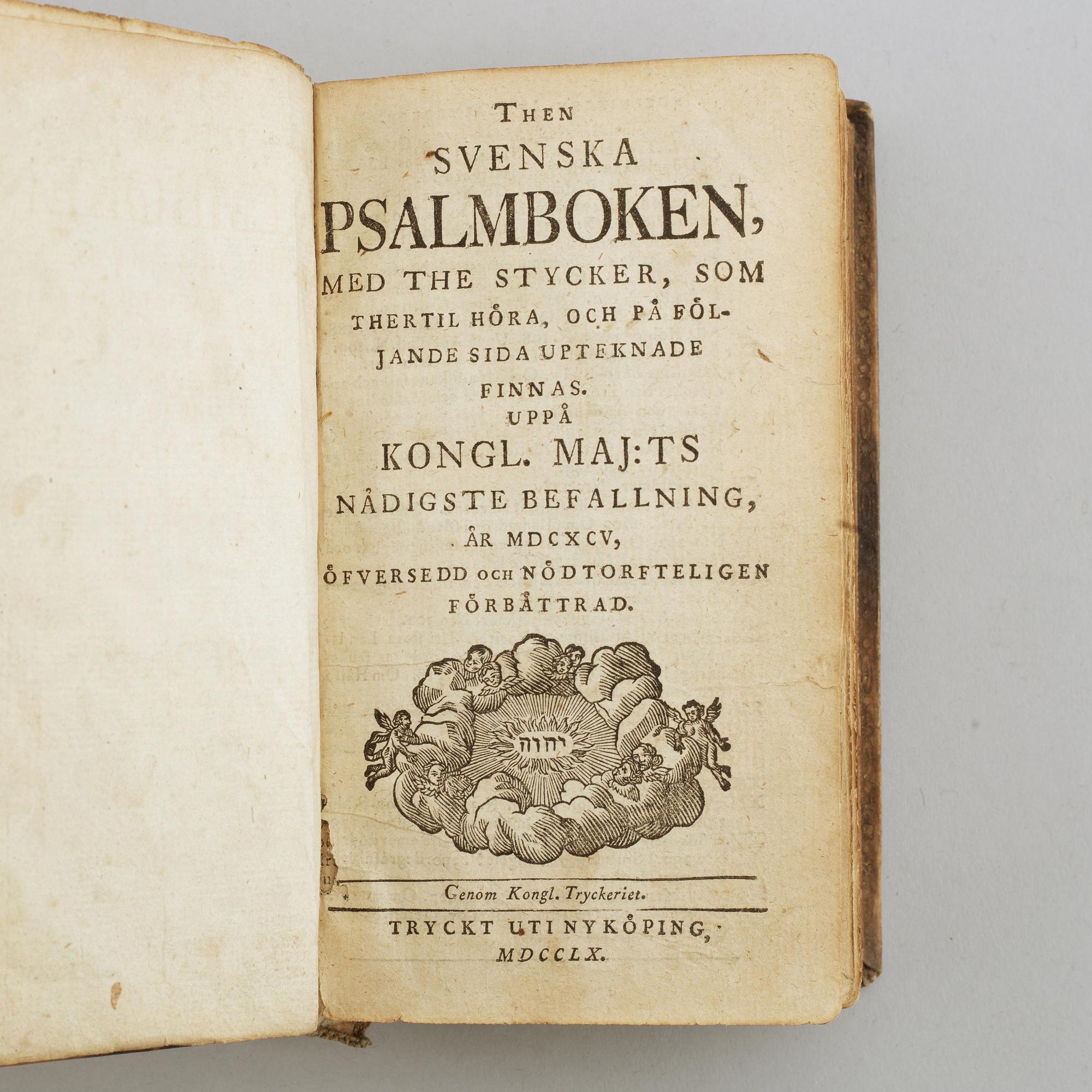Böcker,  5 st, 1700-tal.