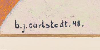 Birger Carlstedt, Kukkia maljakossa ikkunan äärellä.