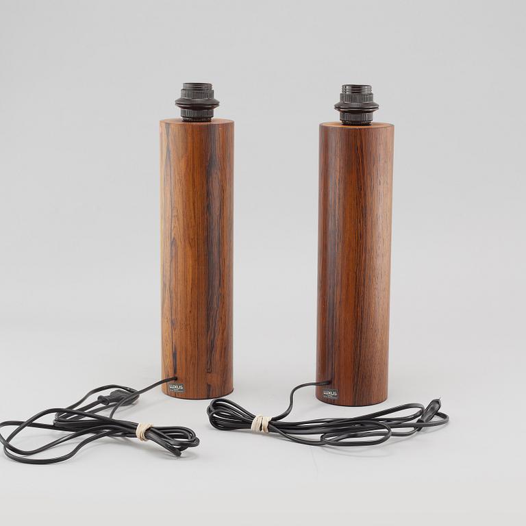 UNO & ÖSTEN KRISTIANSSON, ett par, bordslampor, Luxus, 1960/70-tal.