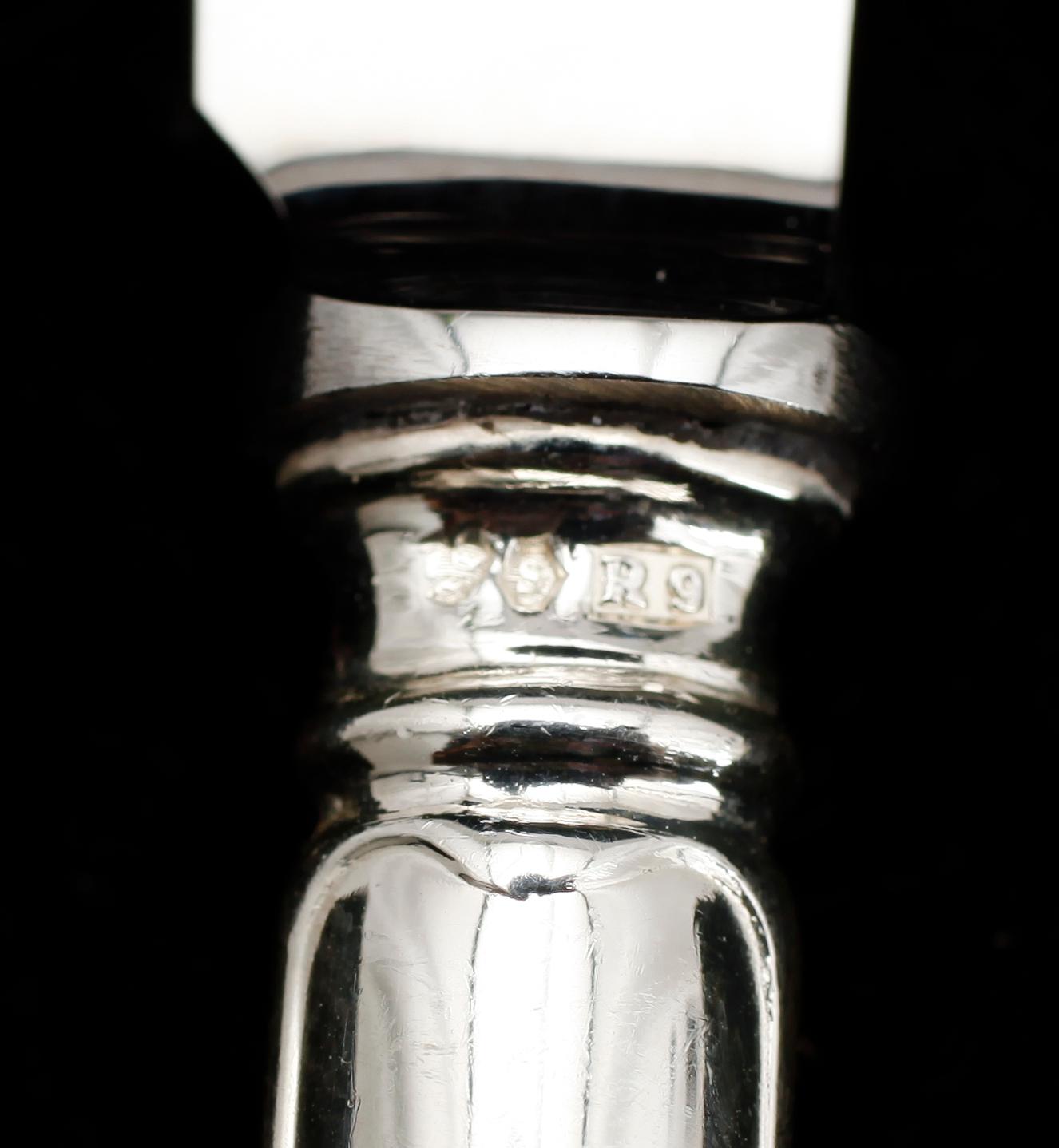 SMÖRGÅSGAFFLAR, 12 ST SAMT SMÖRGÅSKNIVAR, 12 st, silver, GAB, Stockholm 1965. Vikt med knivblad ca 772 g.