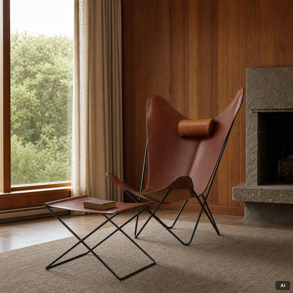 Fåtölj, "KS Chair" med fotpall, OX Denmarq.