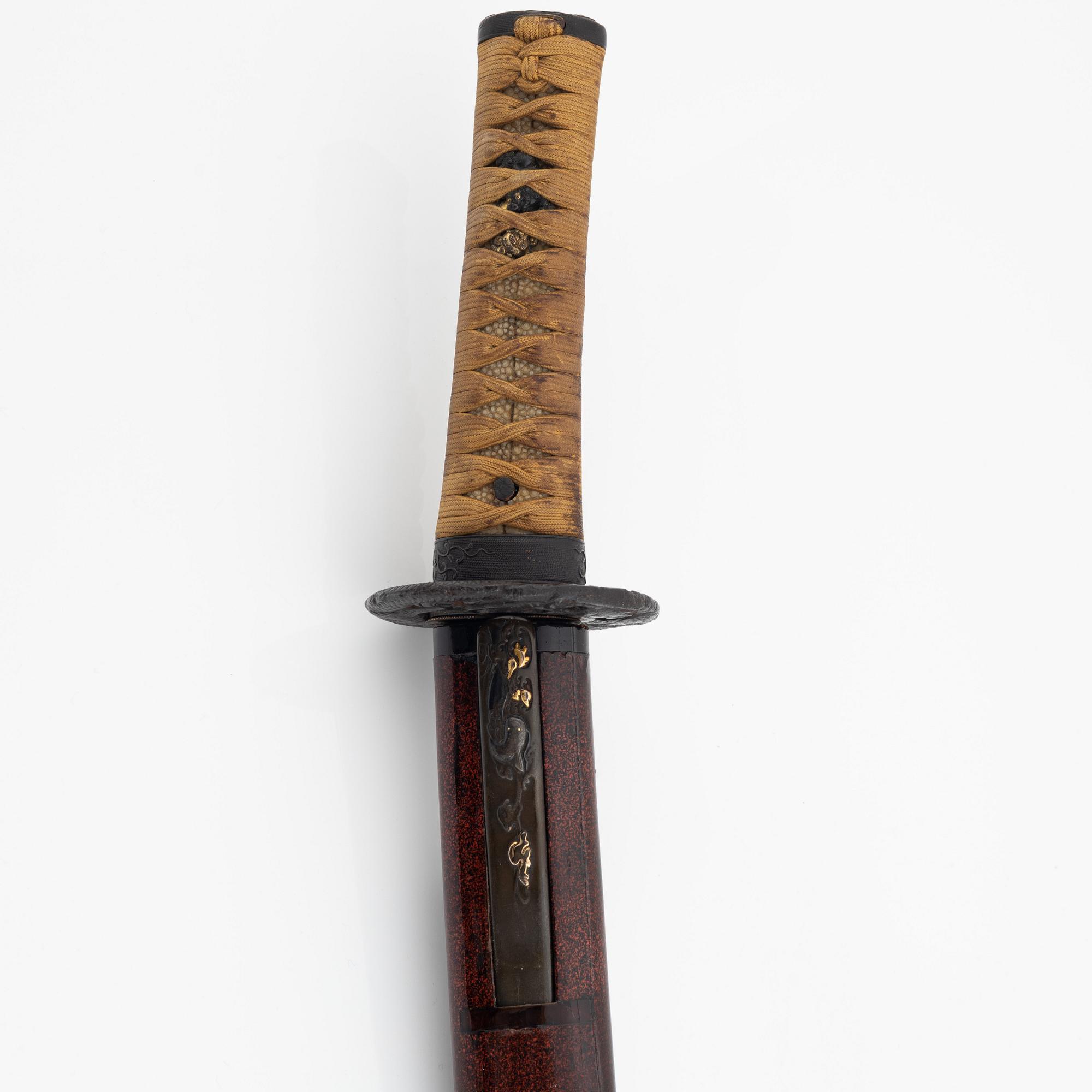 Wakizashi, mumei, Edo, 1700-tal.