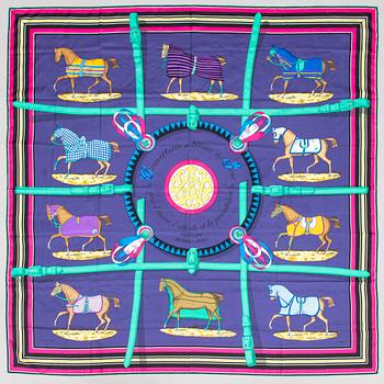 Hermès, 'Couvertures et Tenues de Jour' scarf.