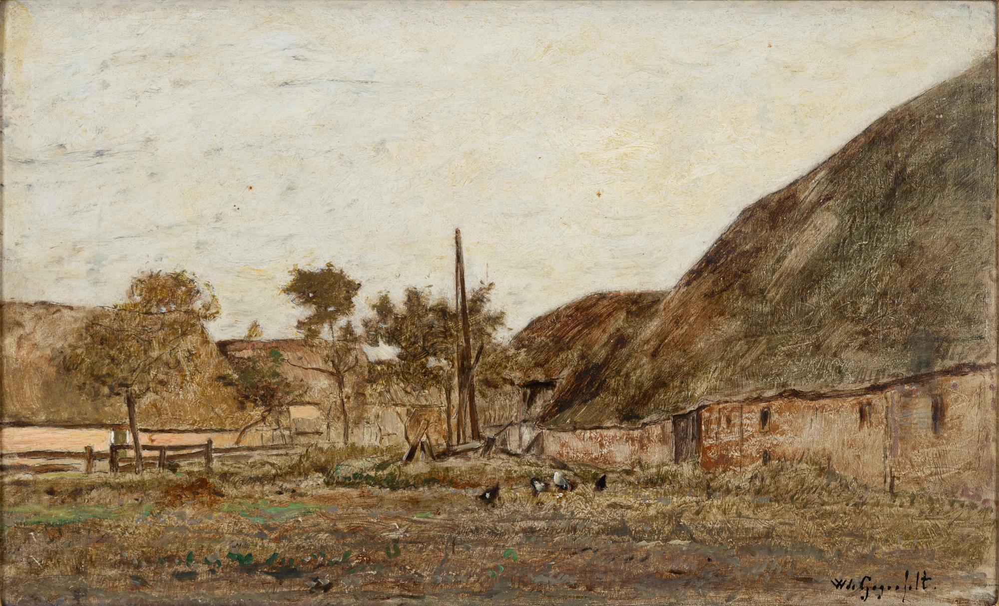 Wilhelm von Gegerfelt, oil on panel, signed.
