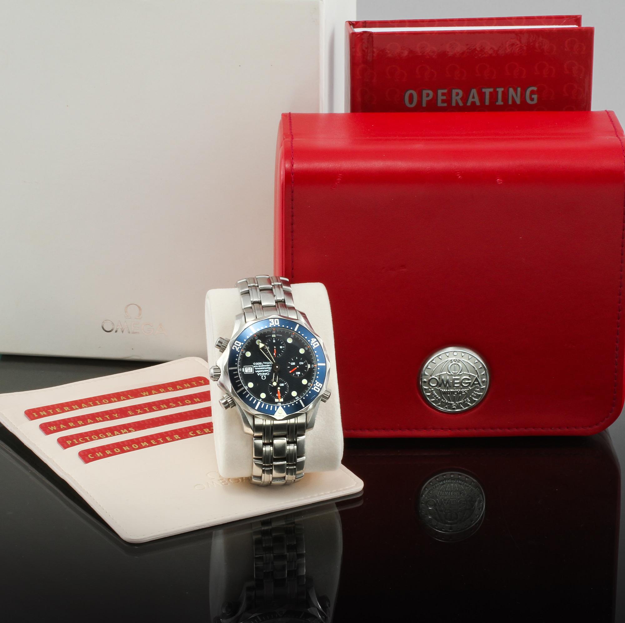 ARMBANDSUR, herr, stål, "Seamaster", Omega, 2000-tal.