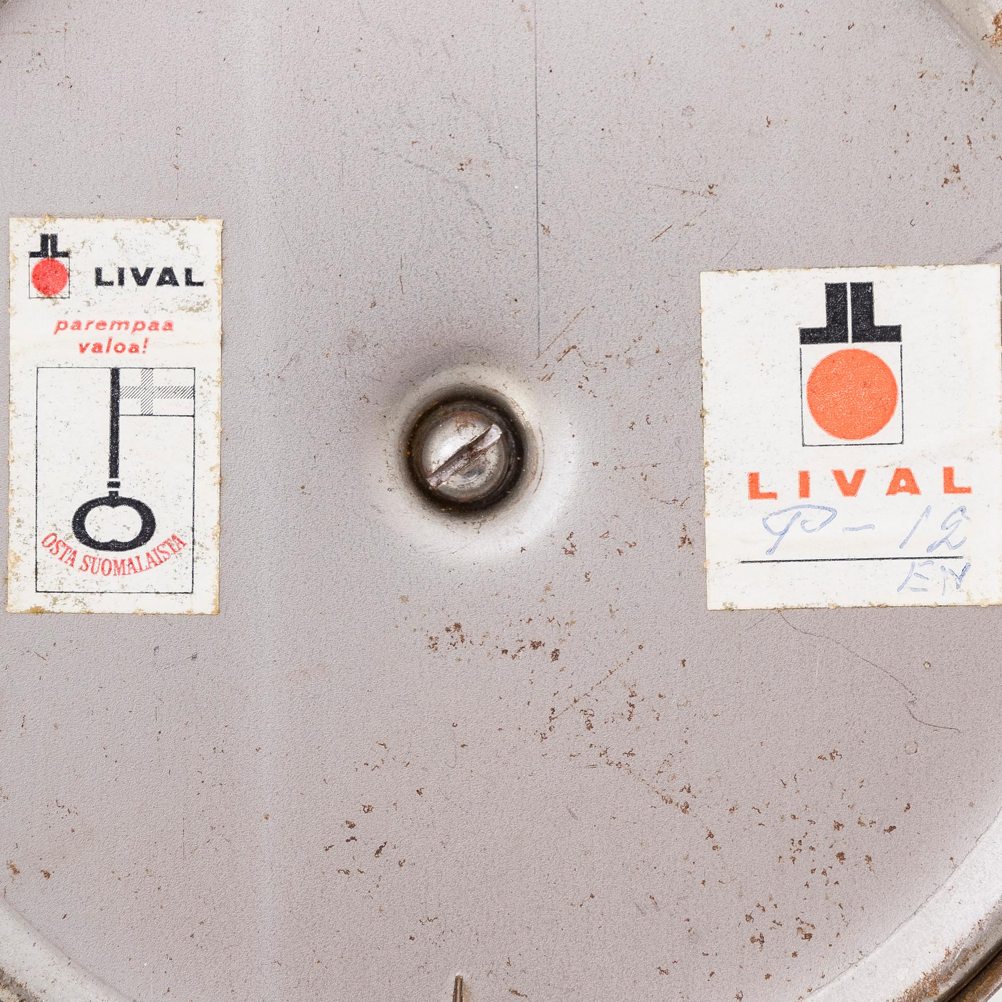 Bordslampa, modell P-12, Lival, Finland 1960-tal.