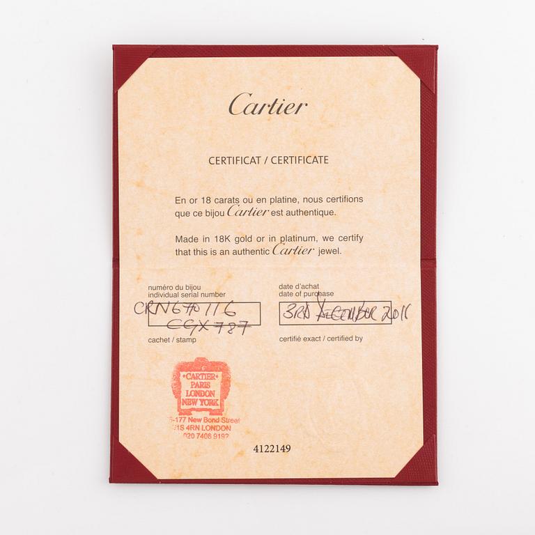 Cartier Panthère armring, 18K guld och emalj.