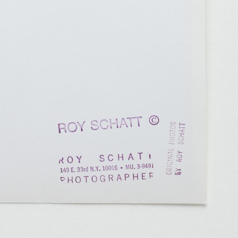 ROY SCHATT, silvergelatinfotografi, stämpel a tergo samt sign med blyerts.