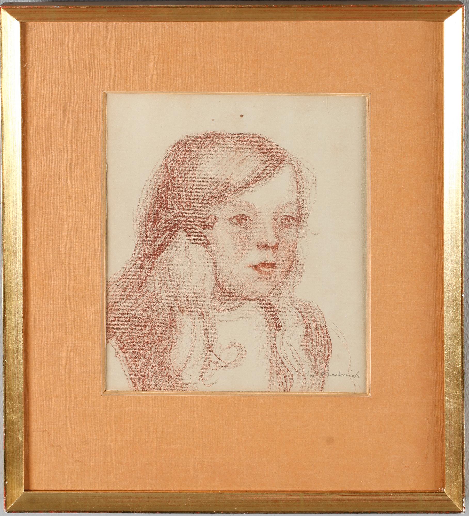 EMMA LÖWSTEDT-CHADWICK, teckning, signerad.
