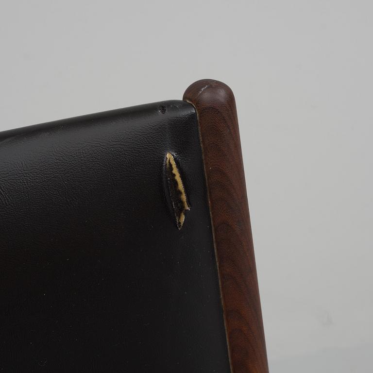 Four 60s "Nova" dining chairs from Denmark.