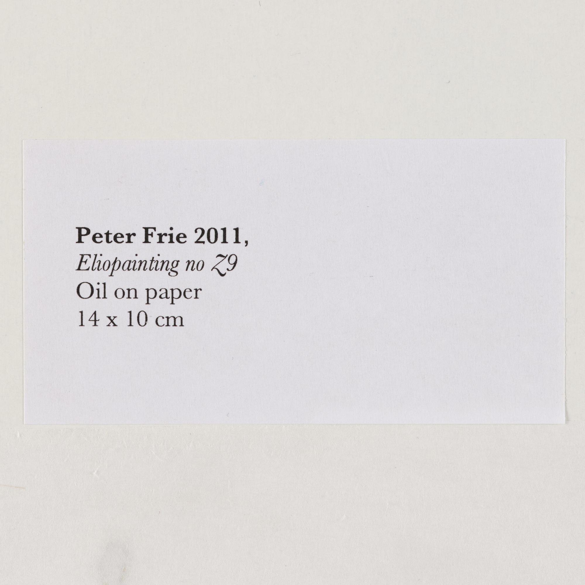 Peter Frie, "Eliopainting no Z9".