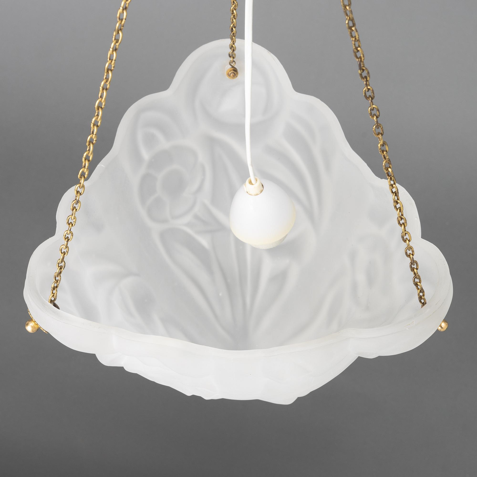 Ceiling lamp, possibly France, first half of the 20th century.