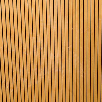 A Martela Plywood Partition Wall / Screen, Finland, late 20th century.