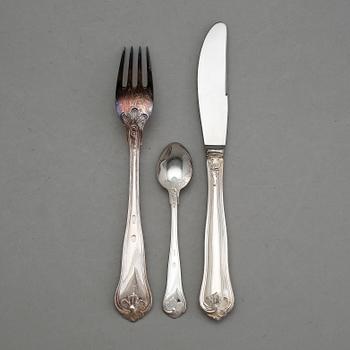 BESTICKSERVIS, 24 delar, silver, "Herrgård", Cohr, Danmark, svenska importstämplar. Total vikt 873 g.