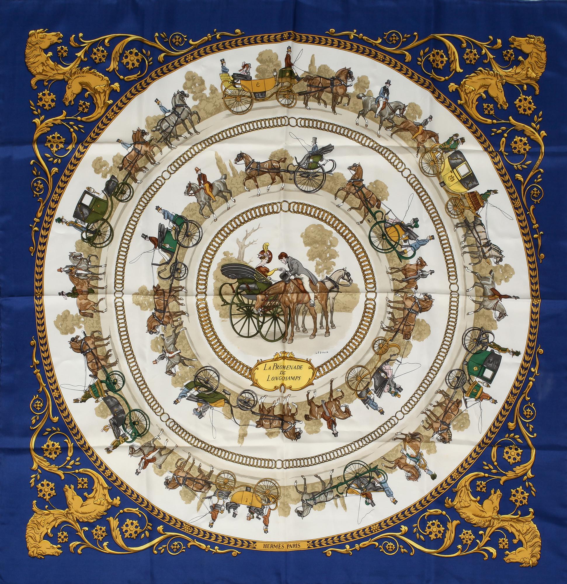 SCARF, "La Promenade de Longchamps", Philippe Ledoux,  Hermés.