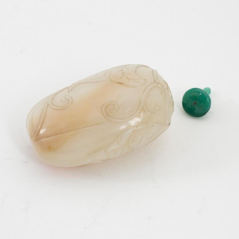 Snusflaska, sten, Kina.