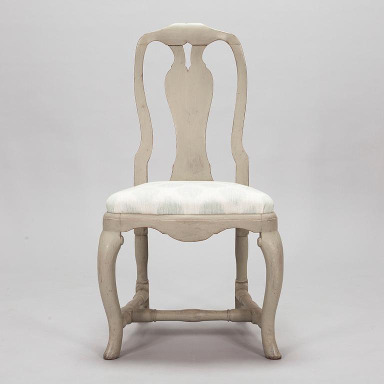 An 18th century rococo chair.