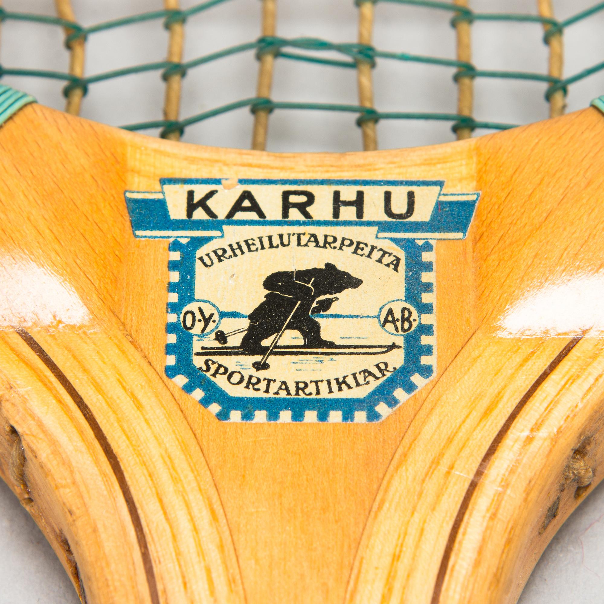 Tennismailoja, 3 kpl, Williams & Co, Paris och Karhu Urheilutarpeita Oy Sportartiklar Ab,