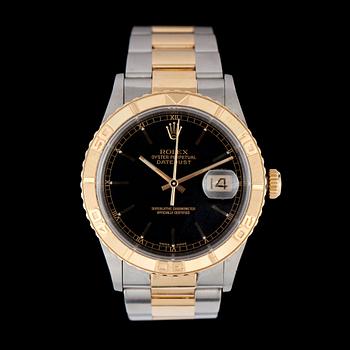 58. A Rolex Oyster Perpetual Datejust "Turn-O-Graph" men's wrist watch. Chronometer, Ref no. 16263, Serial no. K349308.