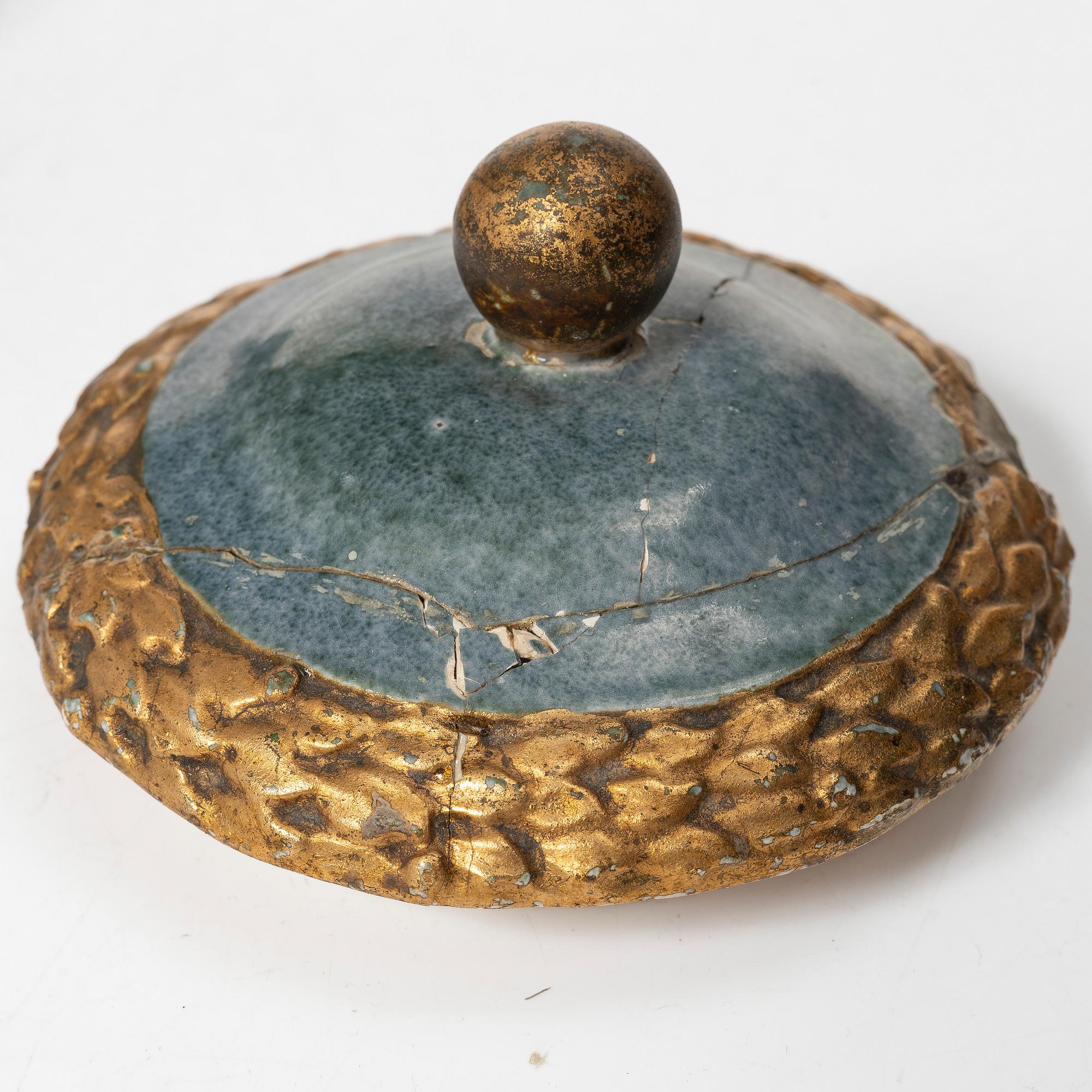 A flintware jar from Marieberg, 18th century.