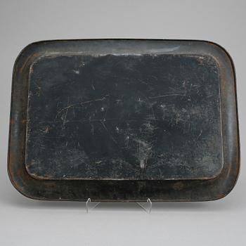BRICKOR, 2 st, bemålad plåt, 1800-tal.