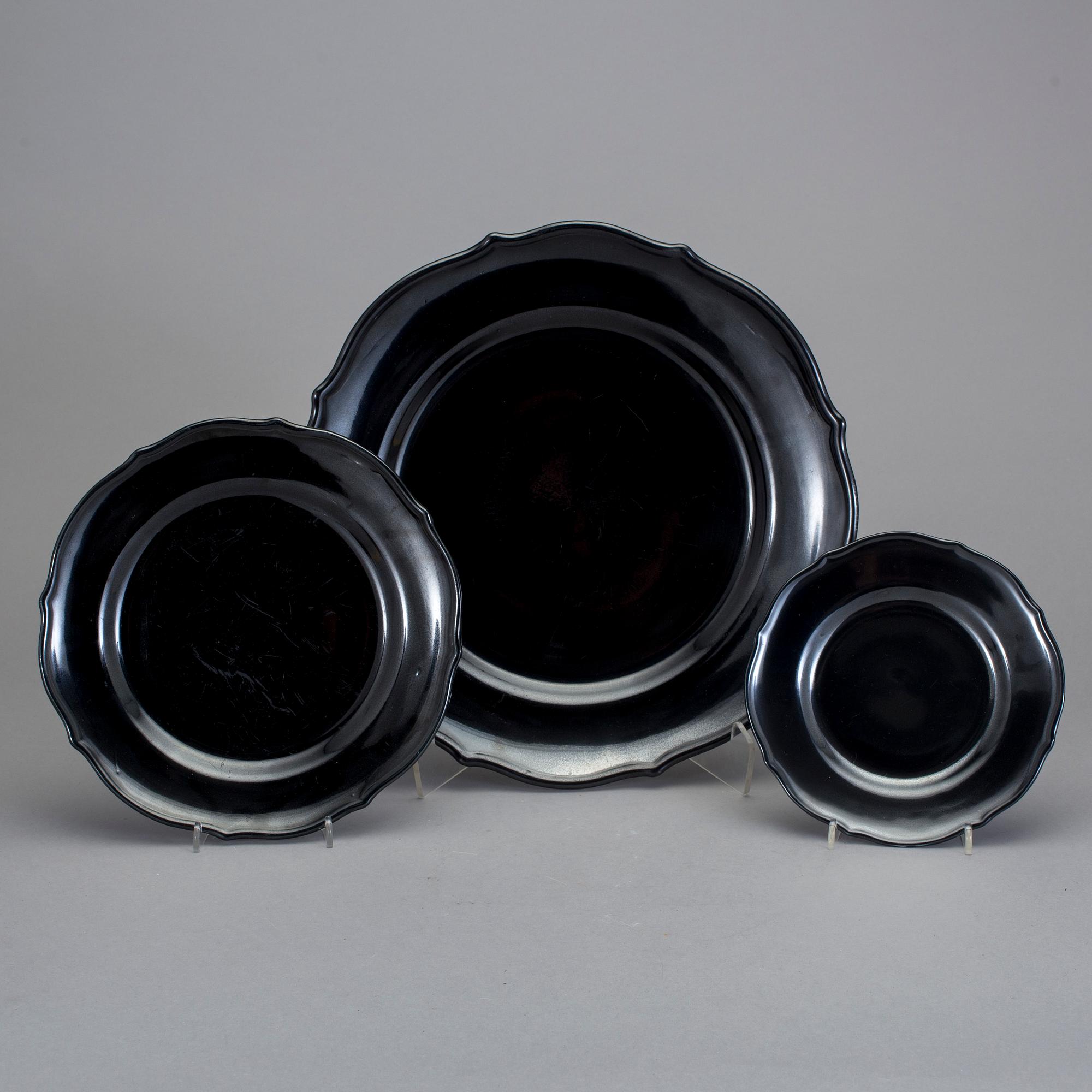 SERVISDELAR, 25 stycken, flintgods. Arthur Percy, Gefle porslinsfabrik 1920-/30-tal.