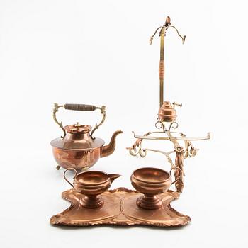 Tea set 4 dl early 20th century Gottfrid Larsson Eskilstuna.