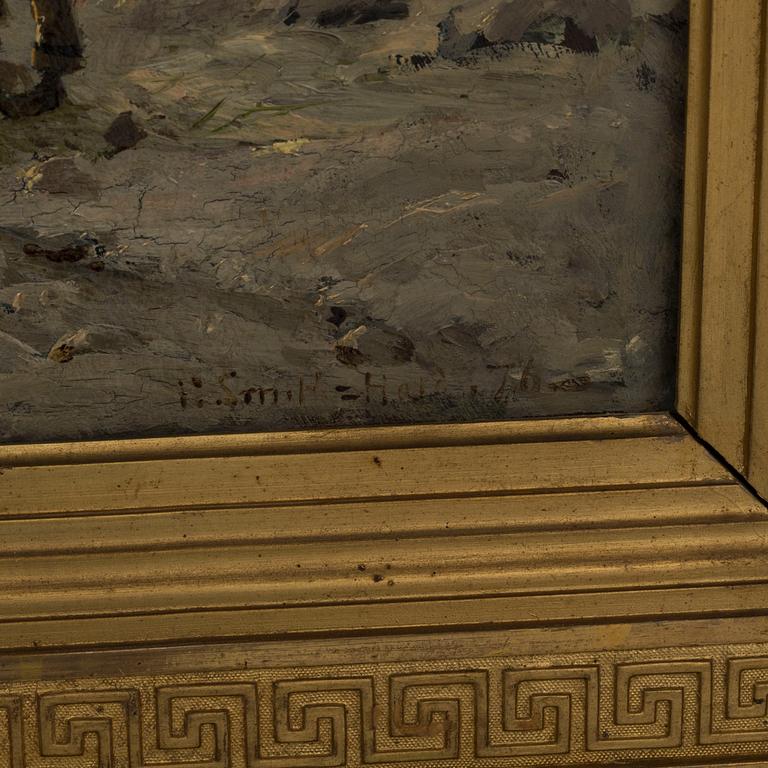 FRITHJOF SMITH-HALD, oil on panel signed.
