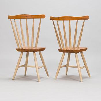 Ilmari Tapiovaara, stolar, 2 st, "Toholampi", Laukaan Puu 1960-tal.