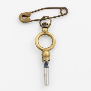 Pocket watch, 18K gold, 36.5 mm.