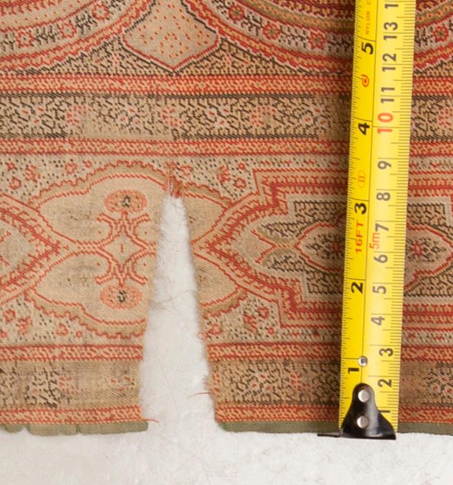 SJAL, PAISLEY. Sekelskiftet 18/1900. Ca 337x156 cm.