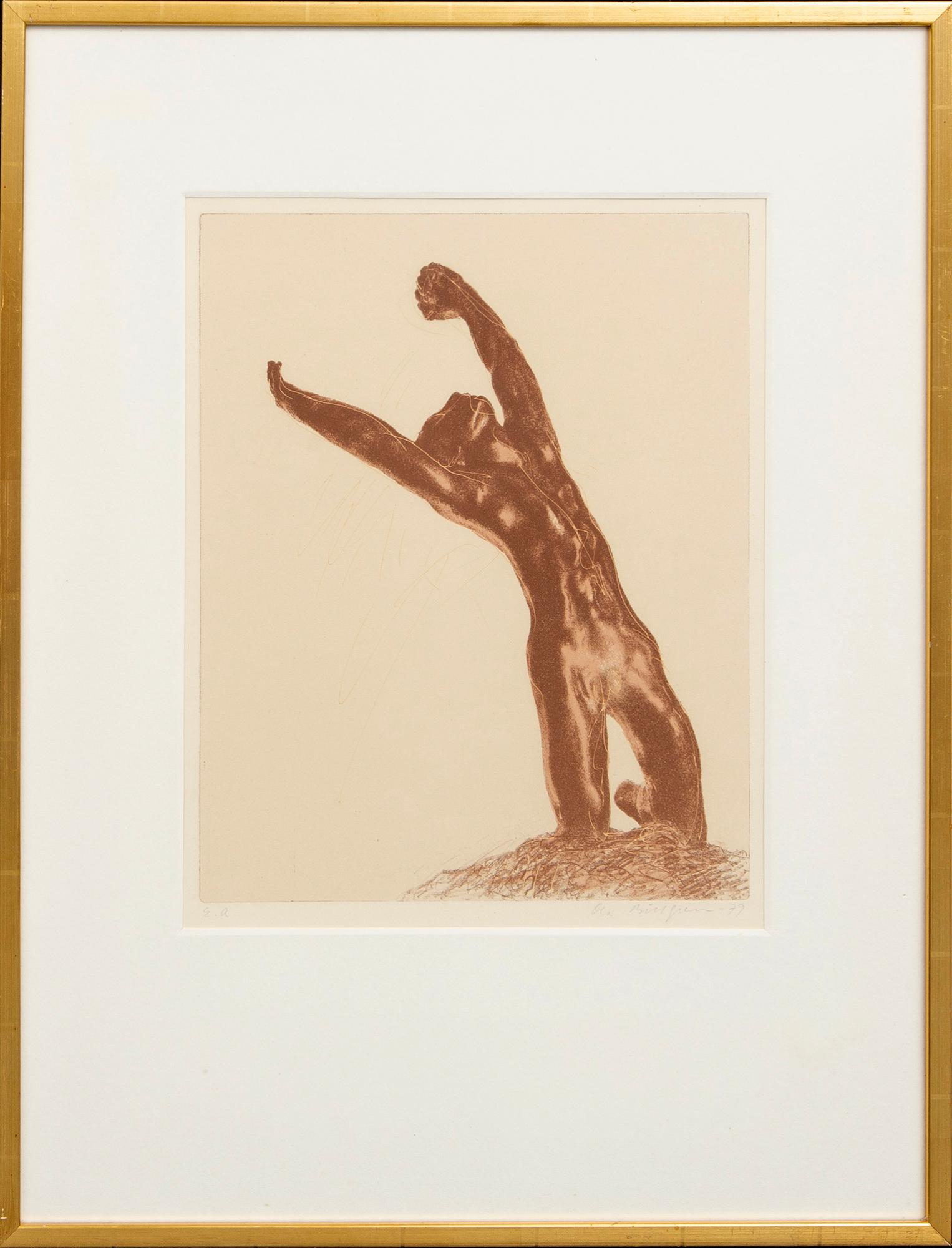 Ola Billgren, coloir lithograph, signed -79 EA.