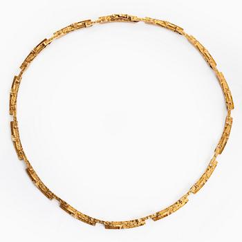 Björn Weckström, kaulakoru, "Tunturi", 14K kultaa. Lapponia 1976.