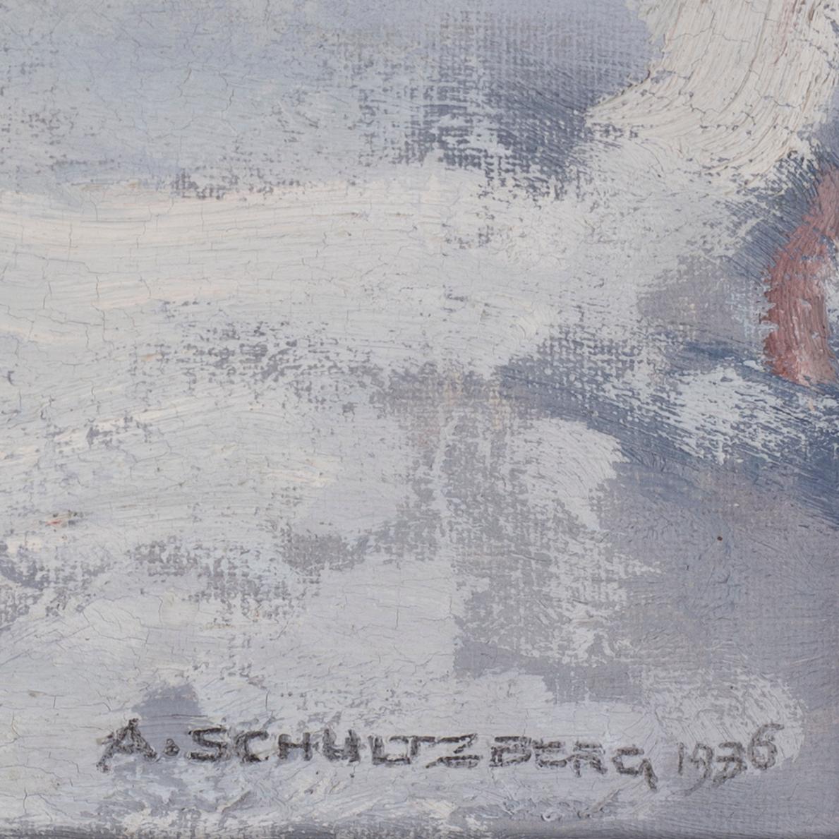 Anshelm Schultzberg, oil on canvas, signed and dated 1936.