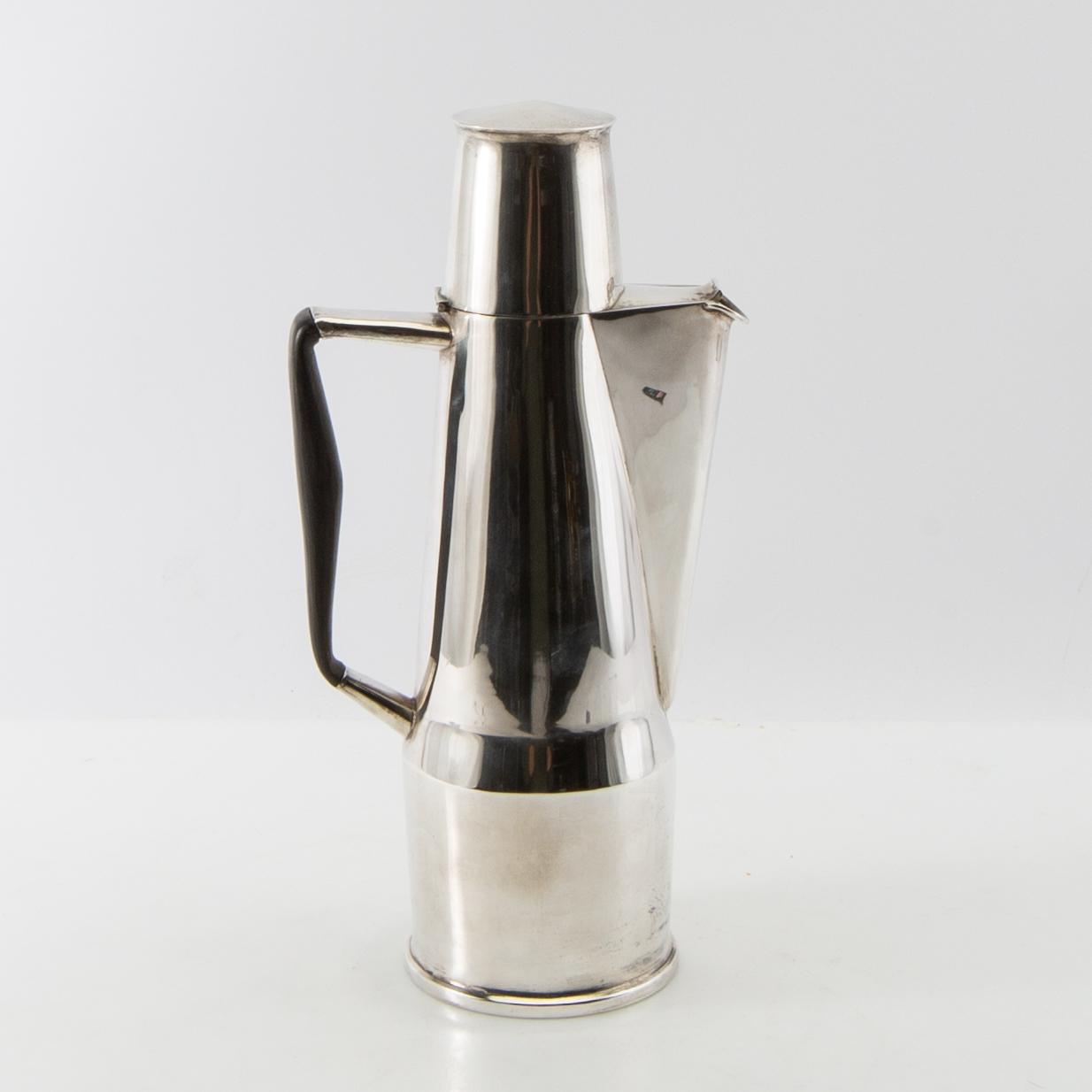 Bertil Berggren Askenström, kanna, silver, Stockholm, 1977.