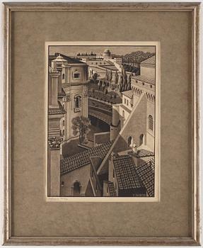 Maurits Cornelis Escher, ”Between St Peter's and the Sistine Chapel”.