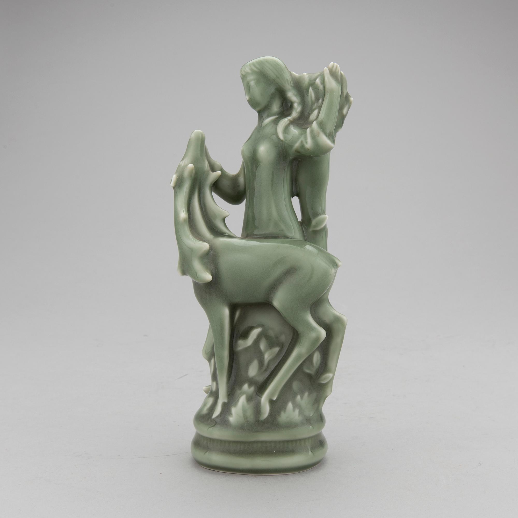 HELGE CHRISTOFFERSEN, skulptur, keramik. Signerad. Royal Copenhagen.