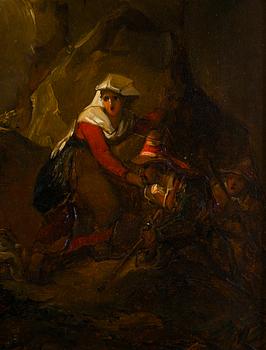 Alexander Lauréus, Etsittyjä rosvoja luolassa.