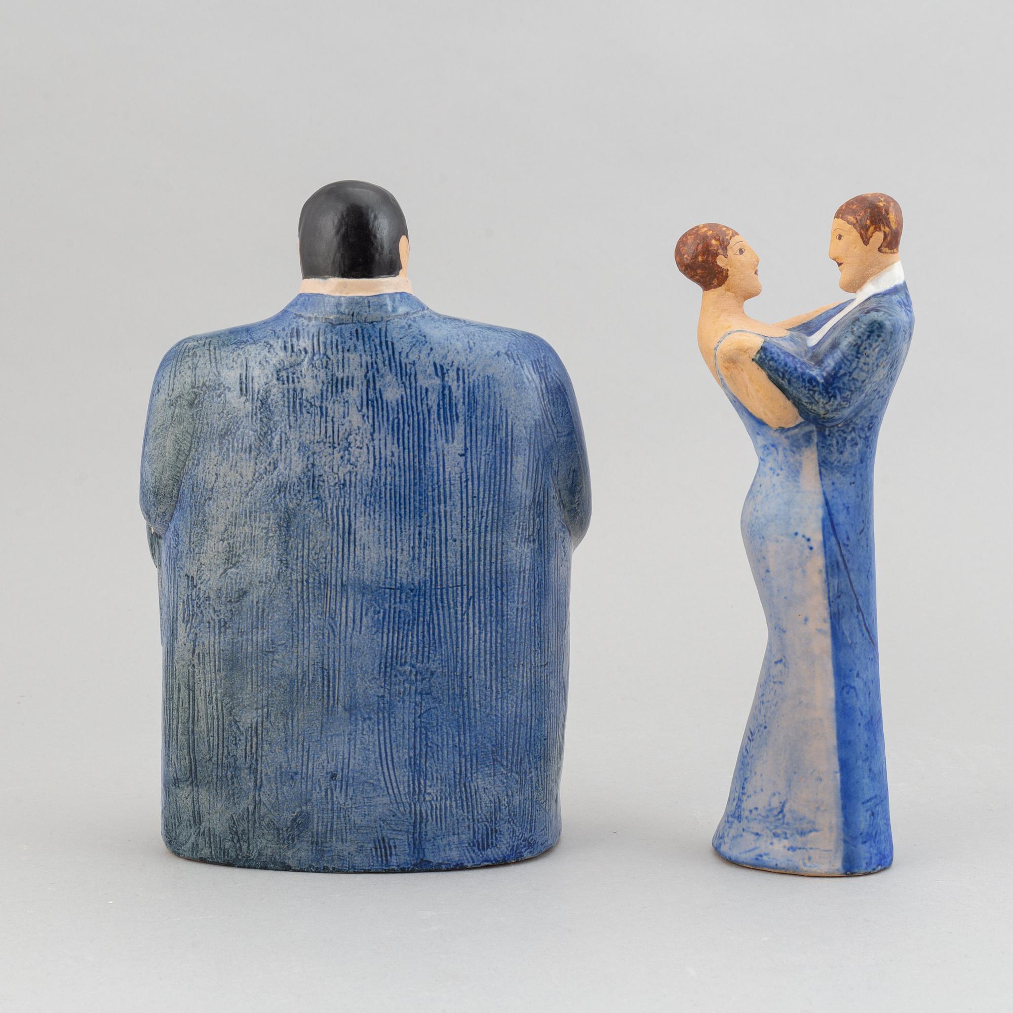 Lisa Larson, four stoneware figurines, for K-Studion, Gustavsberg.