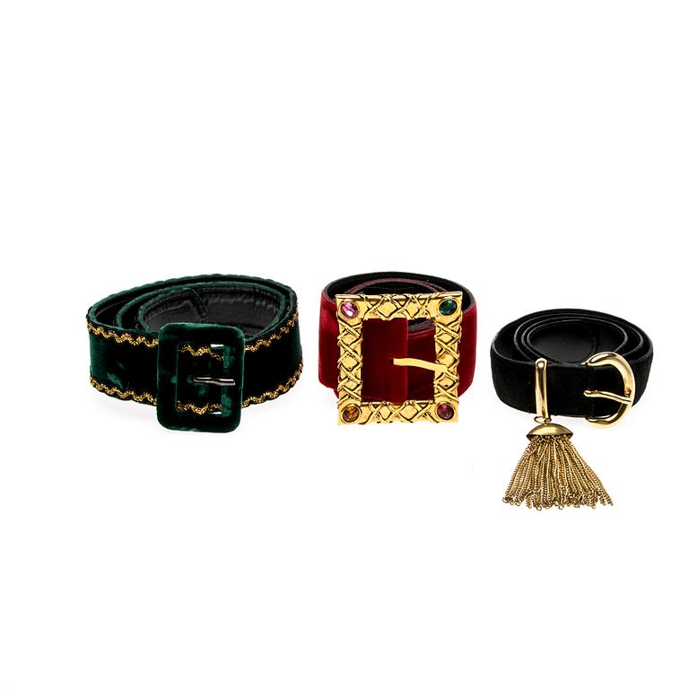 3 SKÄRP, Yves Saint Laurent och Escada.