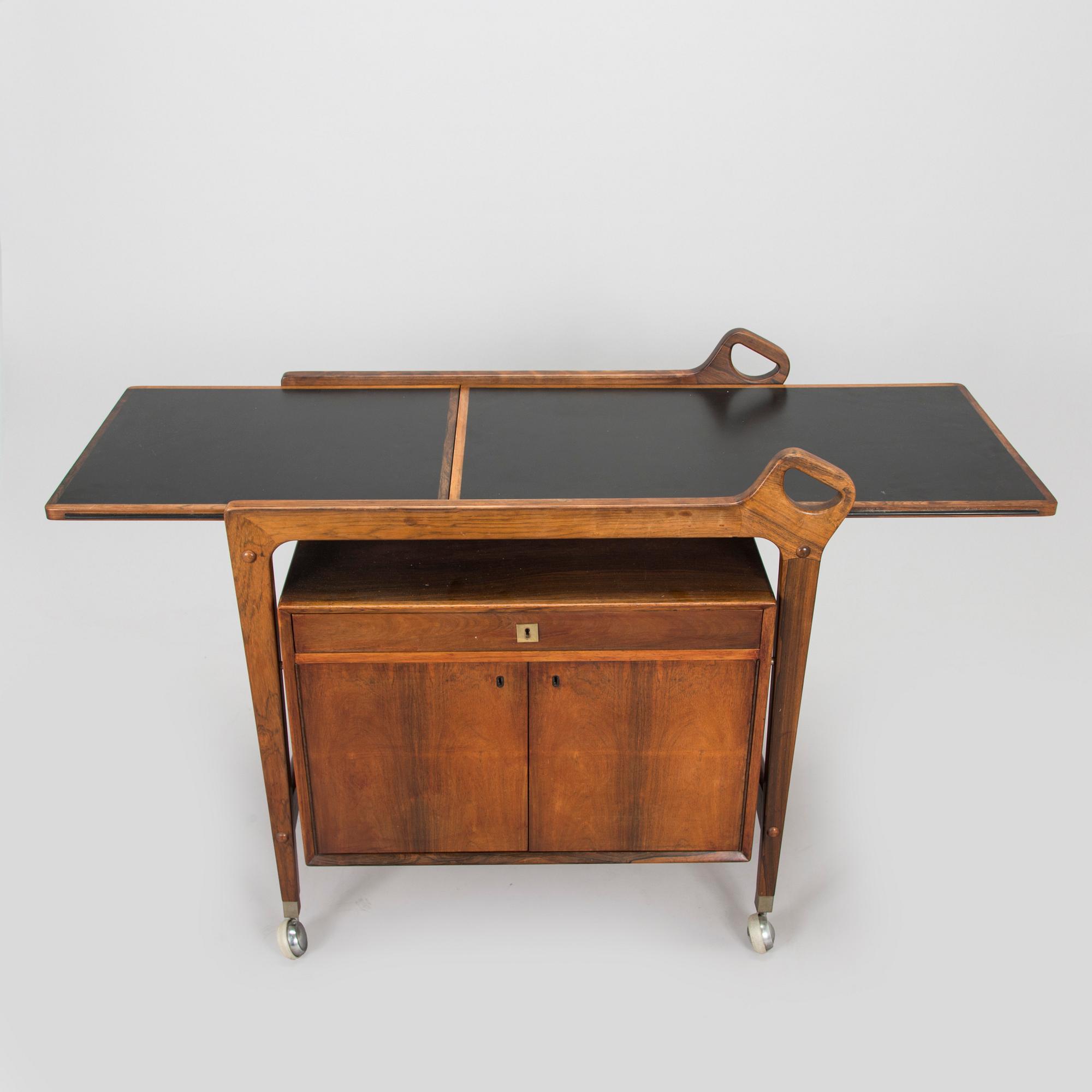 Johannes Andersen, serveringsvagn, Dyrlund Smith , Danmark, 1900-talets mitt.