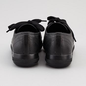 PRADA, two pairs of leather sneakers, size 35,5.