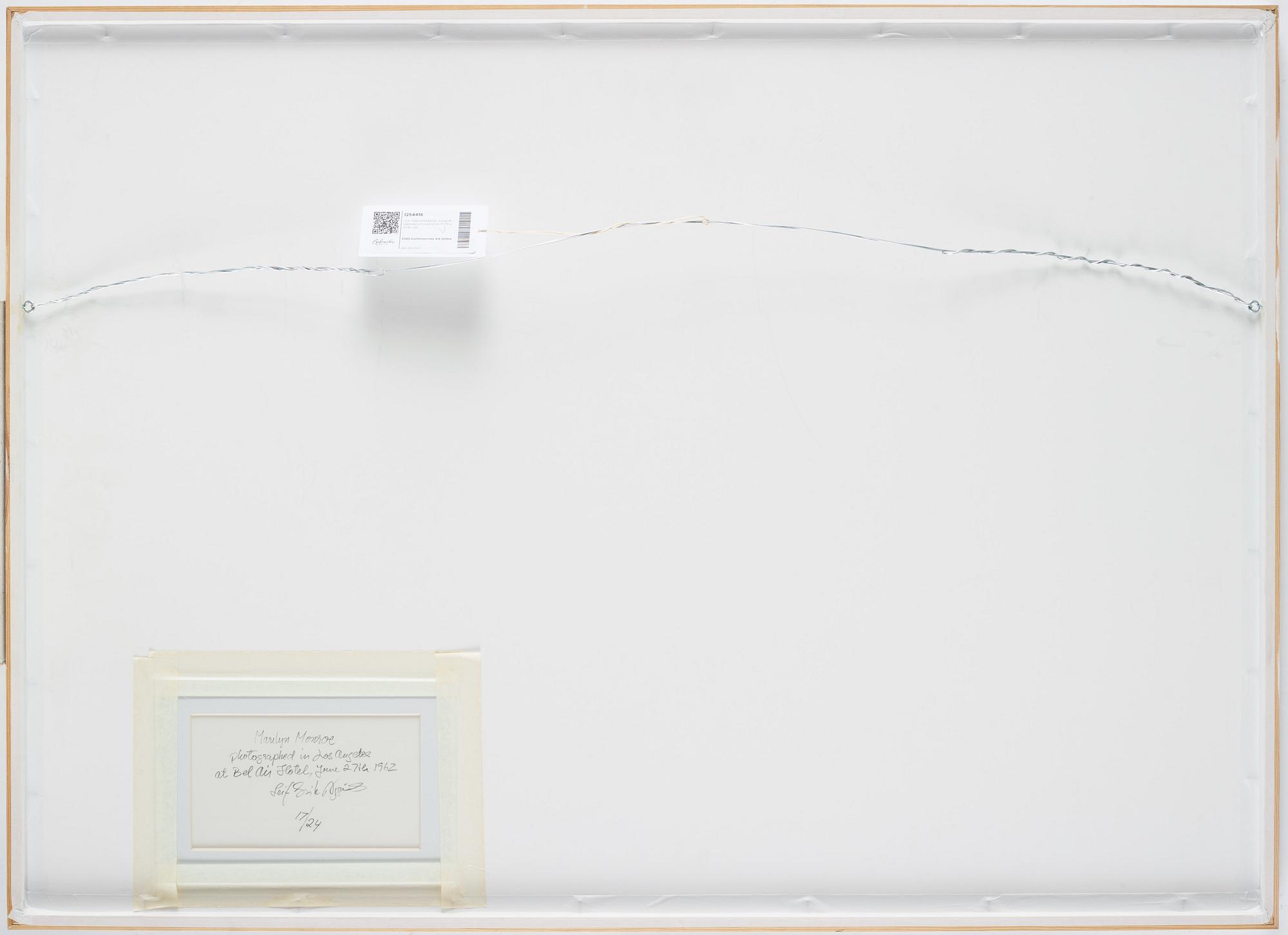 LEIF-ERIK NYGÅRDS, photograph signed and numbered 17/24 on verso, Marilyn Monroe.