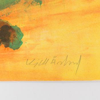 PARTI GRAFIK, 9 delar, mesta dels litografier, b.la C Göran Karlsson, Malcom Morley mm, samtliga signerade.