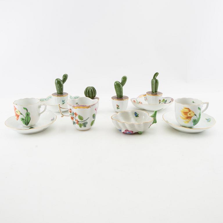 Service pieces 19 pcs Herend Hungary 20th century porcelain.