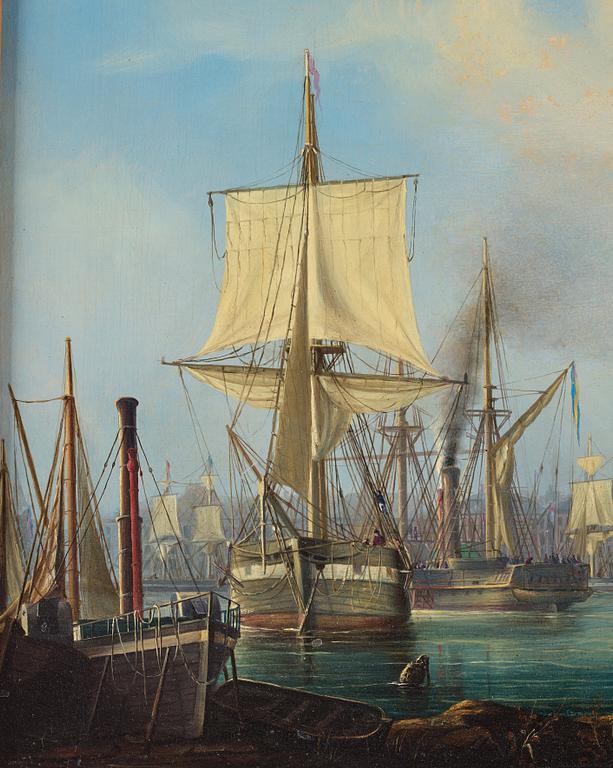 Per Wilhelm Cedergren, Vy mot Stockholms slott från Saltsjön.