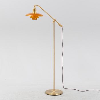 Poul Henningsen, a model 'PH 3/2 The Water Pump Limited Edition' brass floor light, Louis Poulsen, Danmark, 2019.