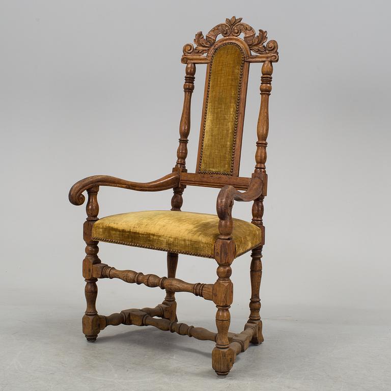 ARMCHAIR, baroque, 18th century.